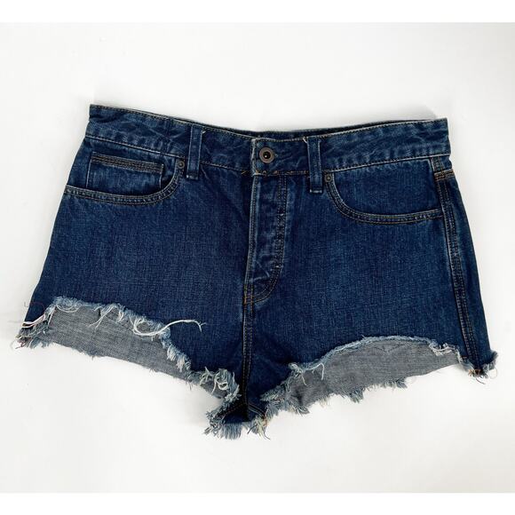 Free People Distressed Denim Cut-Off Shorts Size 29 - Picture 1 of 6